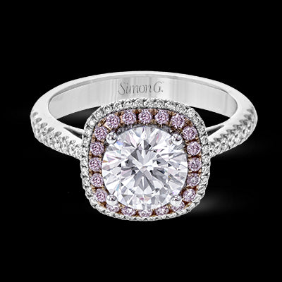 Engagement Ring in 18k Gold with Diamonds