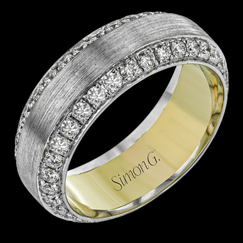 Men Ring in 14k Gold with Diamonds