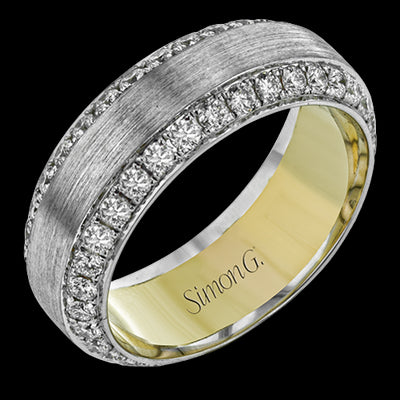 Men Ring in 14k Gold with Diamonds