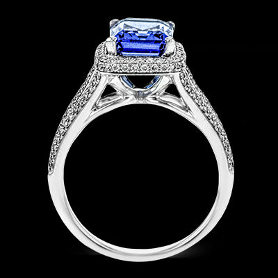 Color Ring in 18k Gold with Diamonds