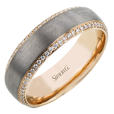 Men Ring in 14k Gold with Diamonds