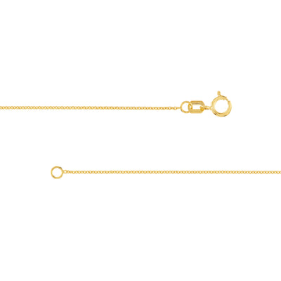 0.9mm Cable Chain with Spring Ring