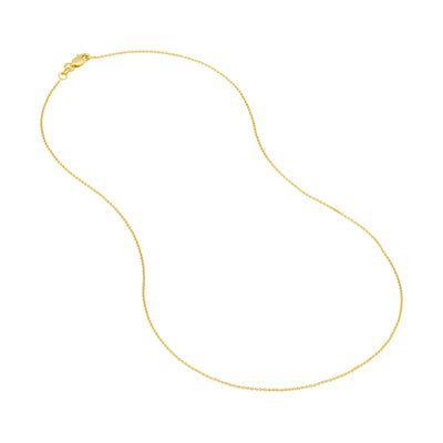 0.9mm Cable Chain with Lobster Lock
