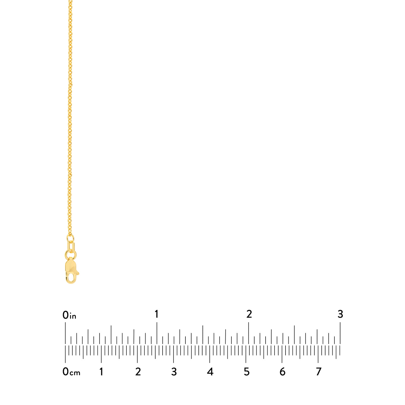 1.5mm Cable Chain with Lobster Lock