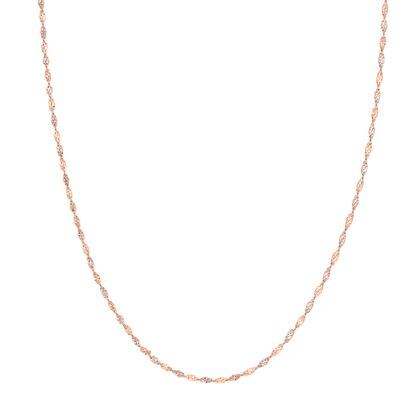 2.10mm Rose/White Dorica Chain