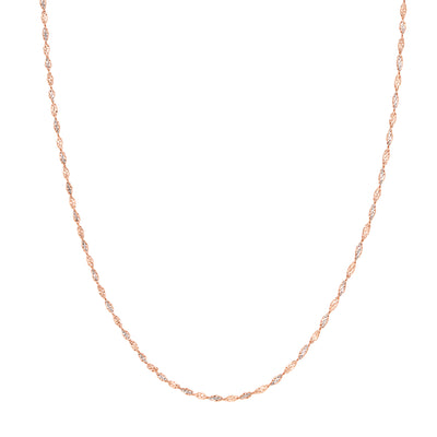 2.10mm Rose/White Dorica Chain