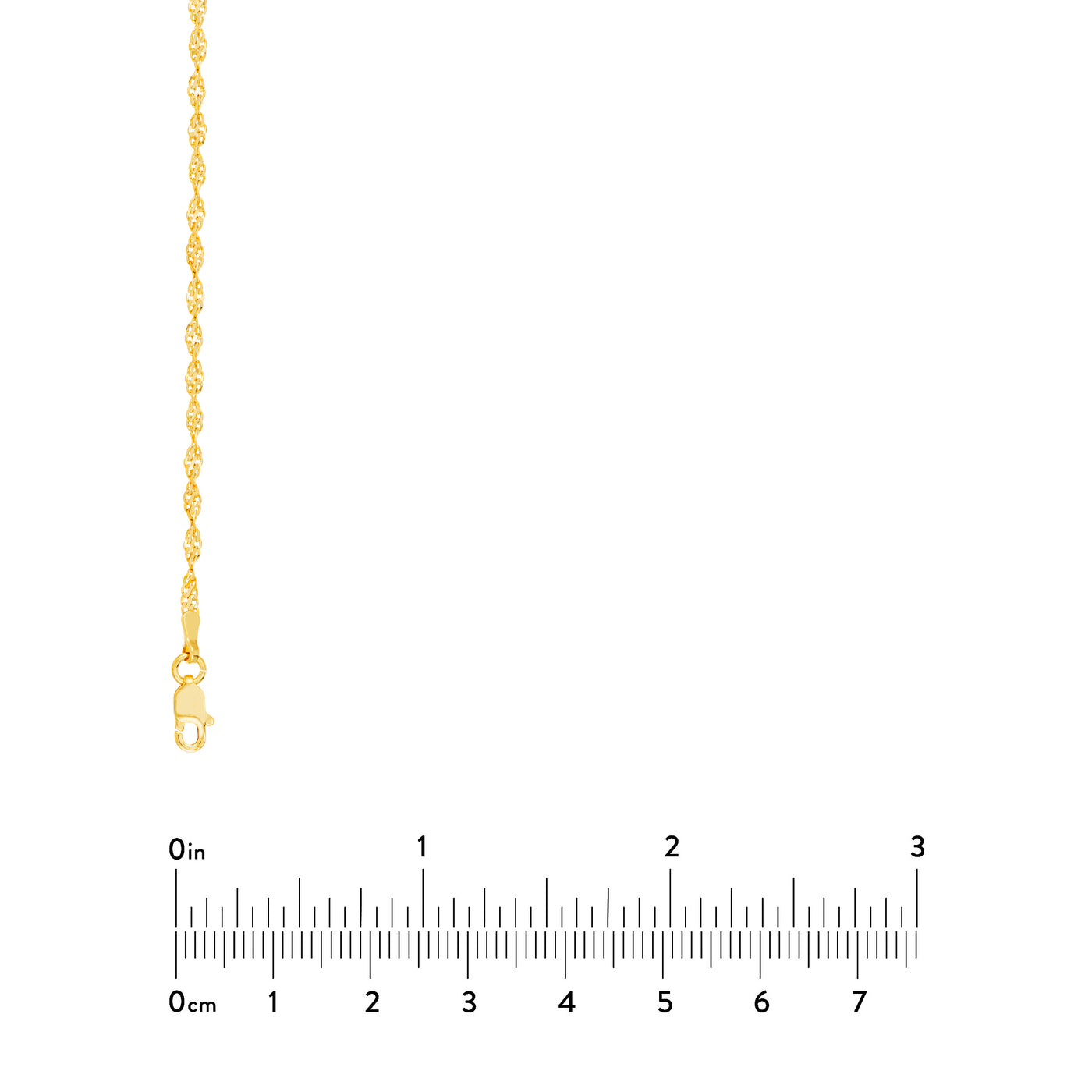 2.1mm Dorica Chain with Lobster Lock