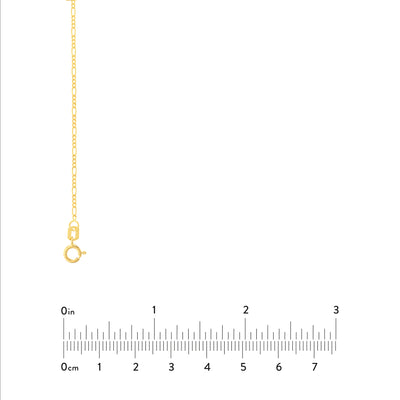 1.30mm Figaro Chain with Spring Ring