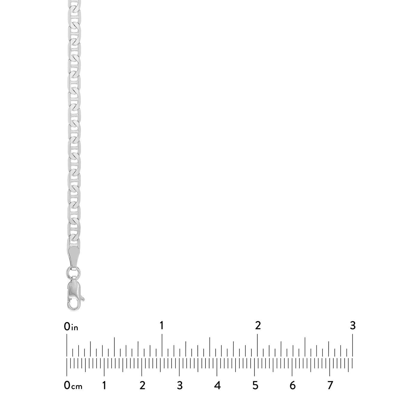 3.7mm Mariner Chain with Lobster Lock