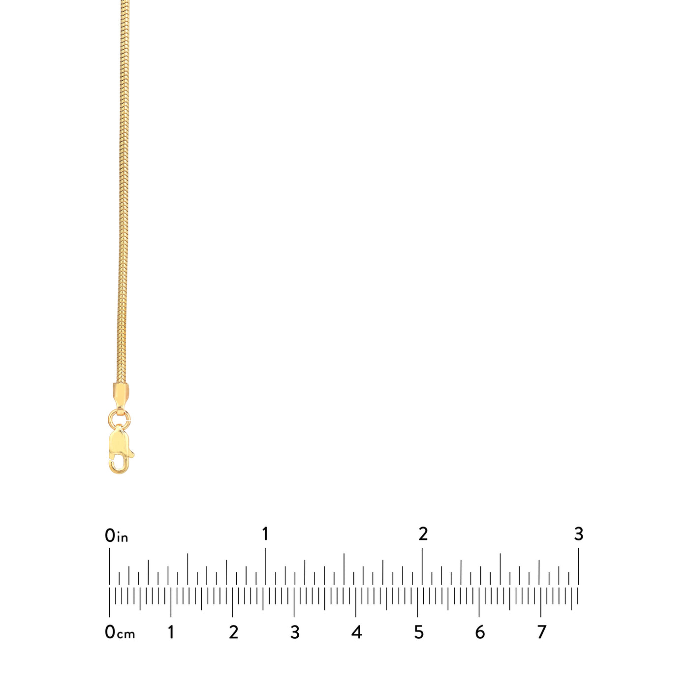 1.6mm Snake Chain with Lobster Lock