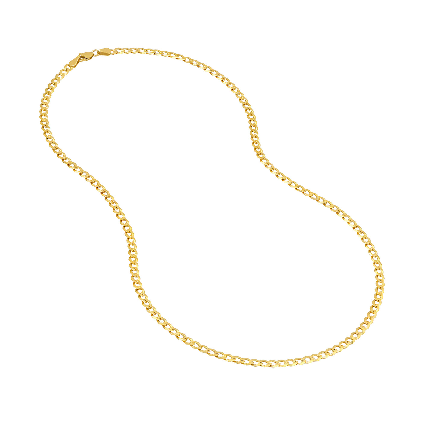 3.90mm Light Open Curb Chain with Lobster Lock