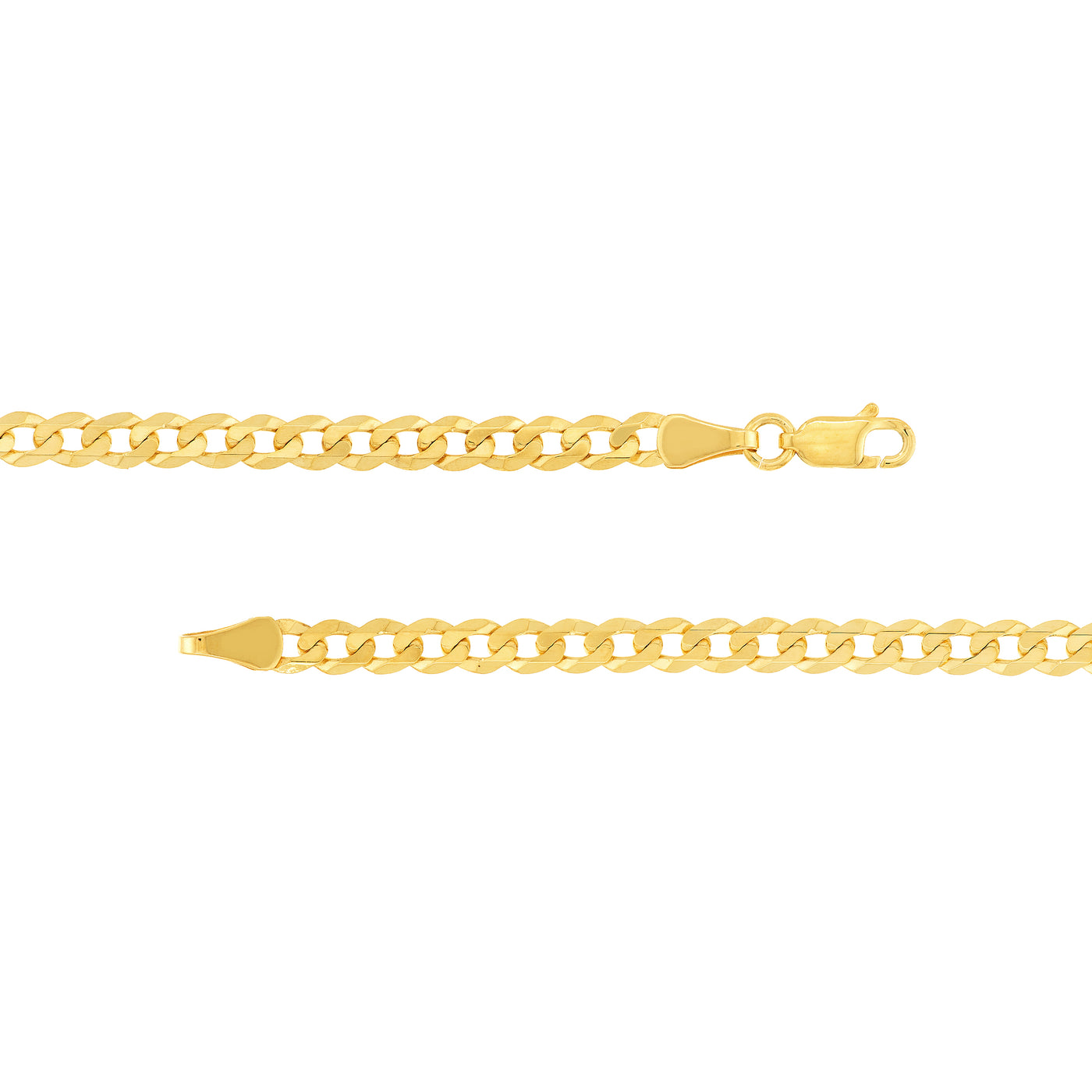 4.6mm Light Open Curb Chain with Lobster Lock
