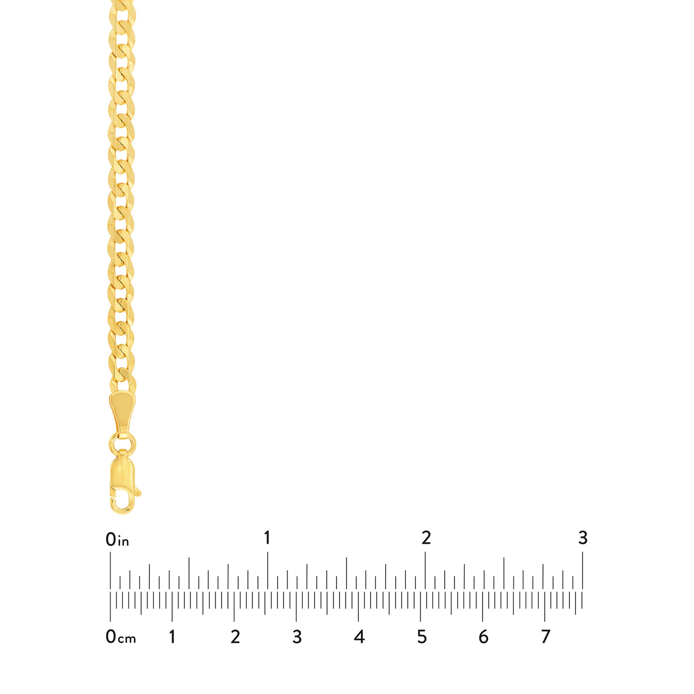 4.6mm Light Open Curb Chain with Lobster Lock