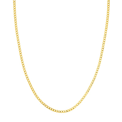 2.7mm Light Open Curb Chain with Lobster Lock