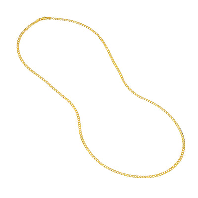 2.7mm Light Open Curb Chain with Lobster Lock