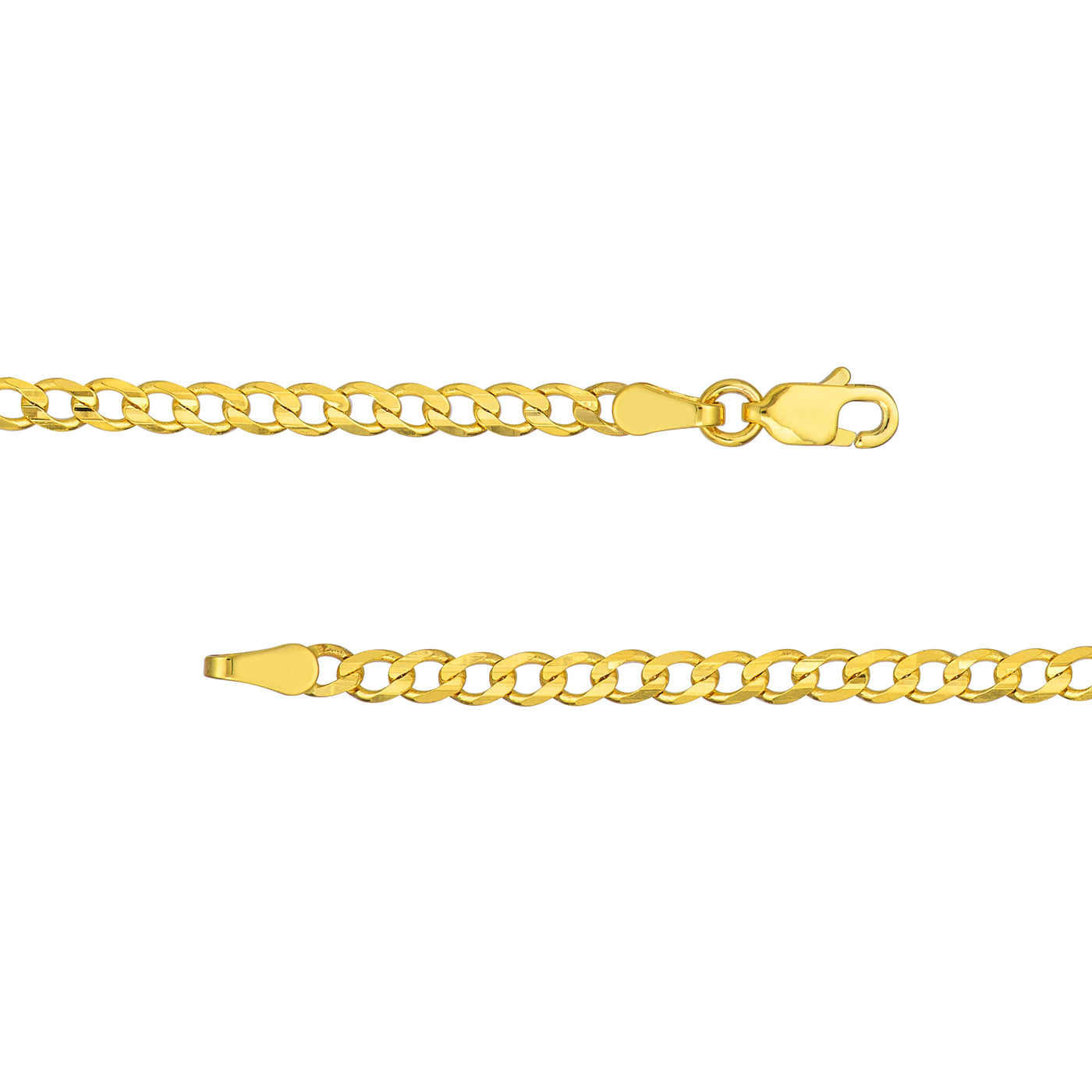 2.7mm Light Open Curb Chain with Lobster Lock