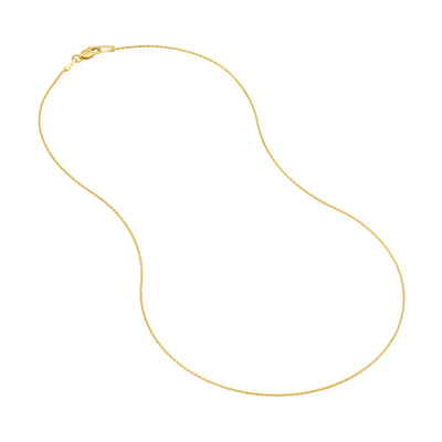 0.85mm D/C Round Wheat Chain with Lobster Lock
