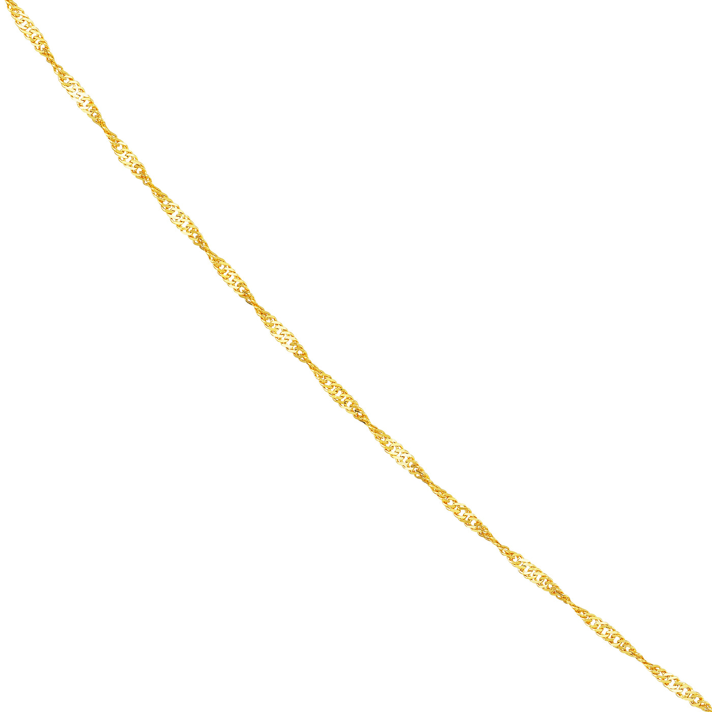 1mm Singapore Chain with Spring Ring
