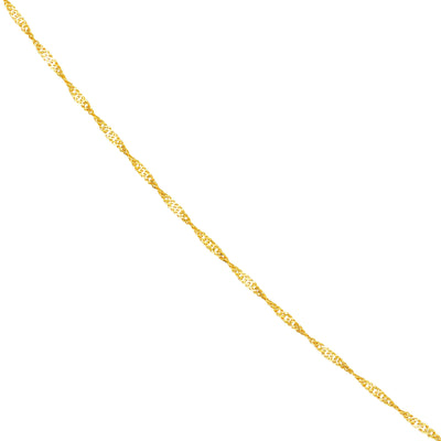 1mm Singapore Chain with Spring Ring