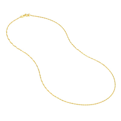 1mm Singapore Chain with Spring Ring