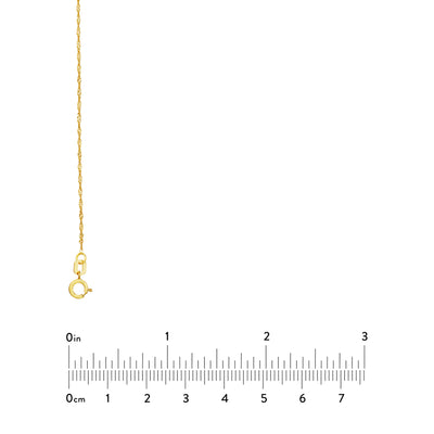 1mm Singapore Chain with Spring Ring