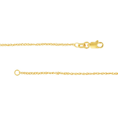 1.37mm Sparkle Singapore Chain with Lobster Lock
