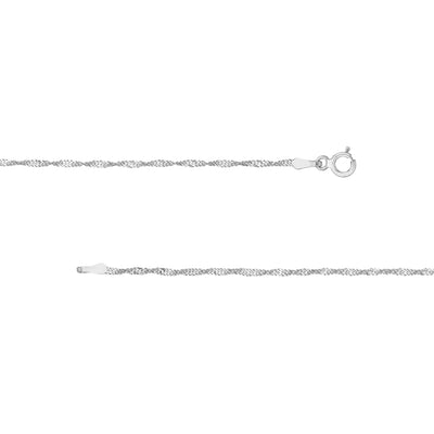 1.4mm Singapore Chain with Spring Ring