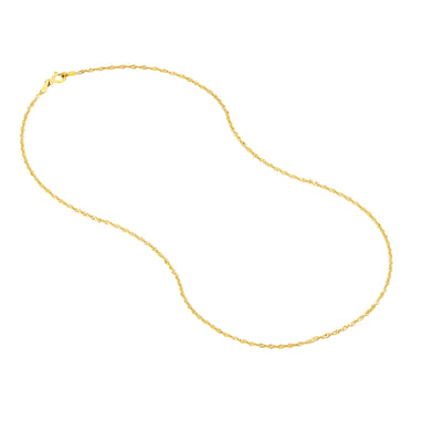 1.4mm Singapore Chain with Spring Ring