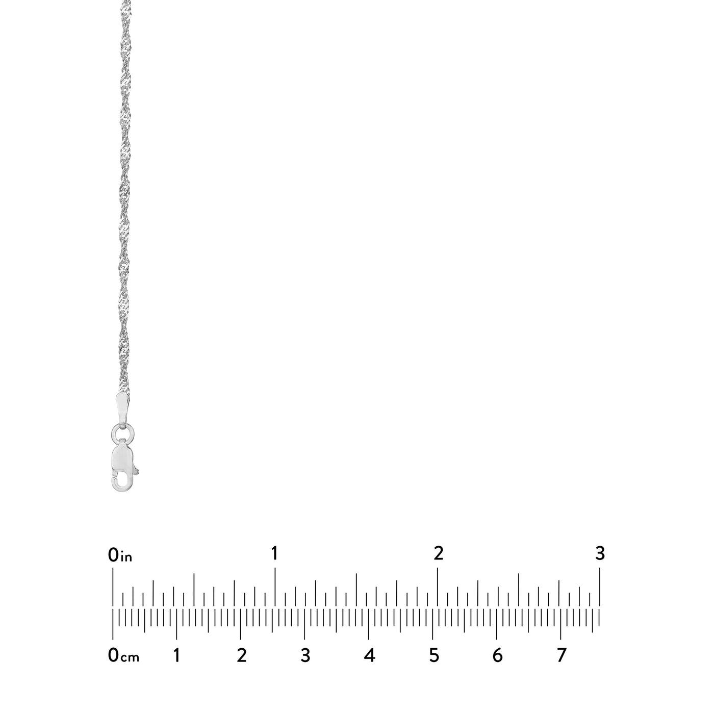 1.7mm Singapore Chain with Lobster Lock