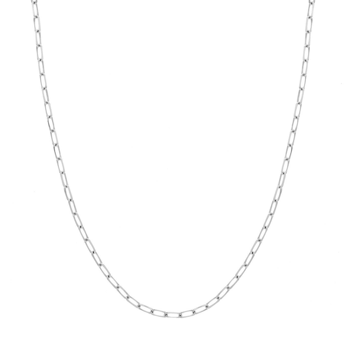 4mm Paper Clip Chain with Lobster Lock