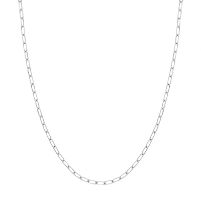 4mm Paper Clip Chain with Lobster Lock