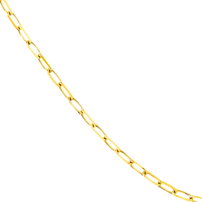 4mm Paper Clip Chain with Lobster Lock