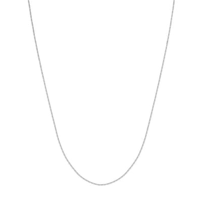 0.55mm Box Chain with Lobster Lock and Quality Tag