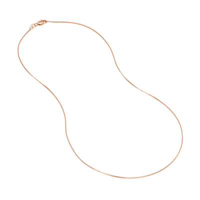 0.66mm Box Chain with Lobster Lock