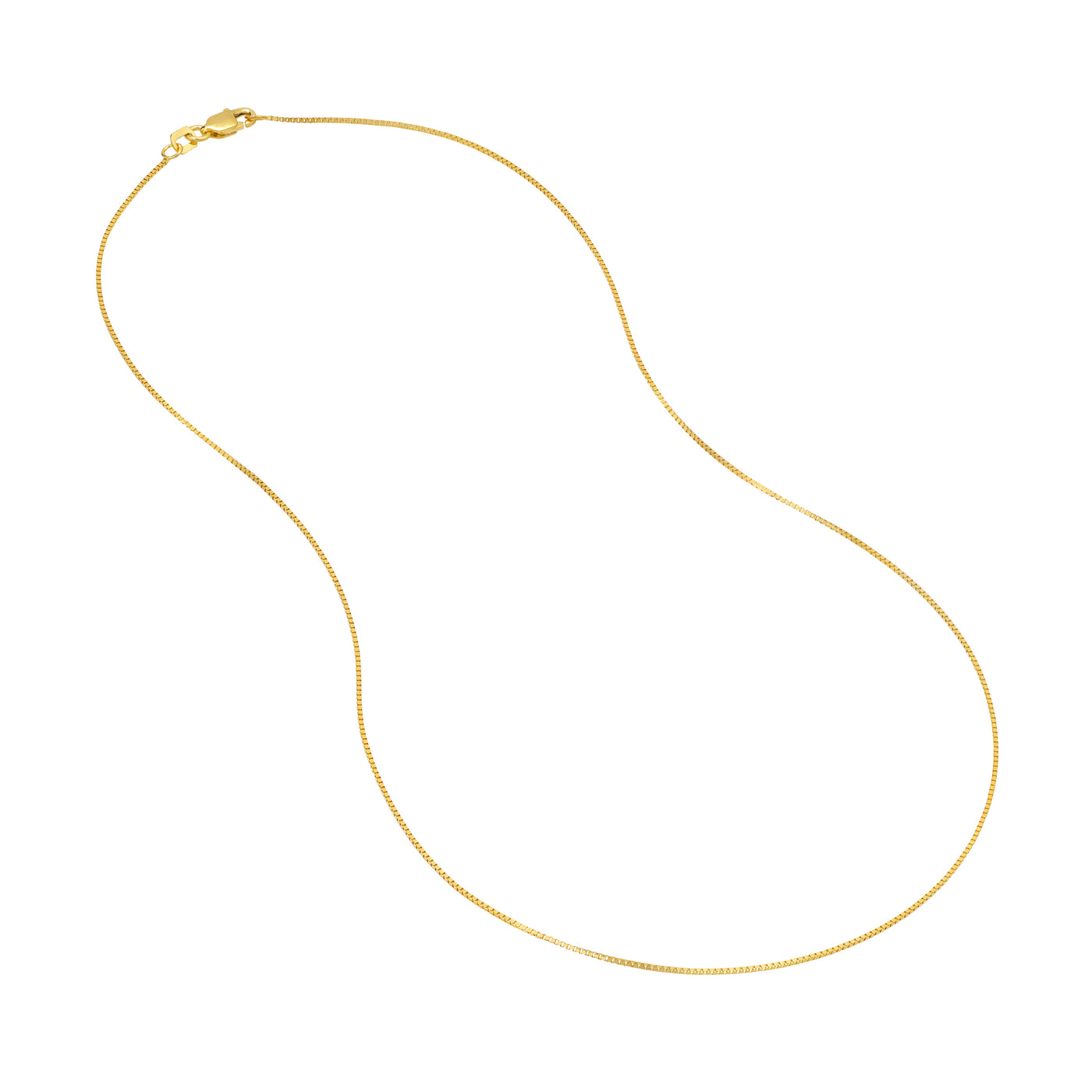 0.66mm Box Chain with Lobster Lock