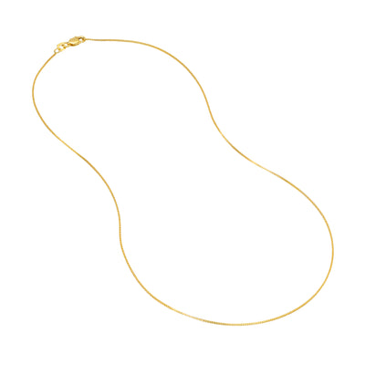 0.66mm Box Chain with Lobster Lock