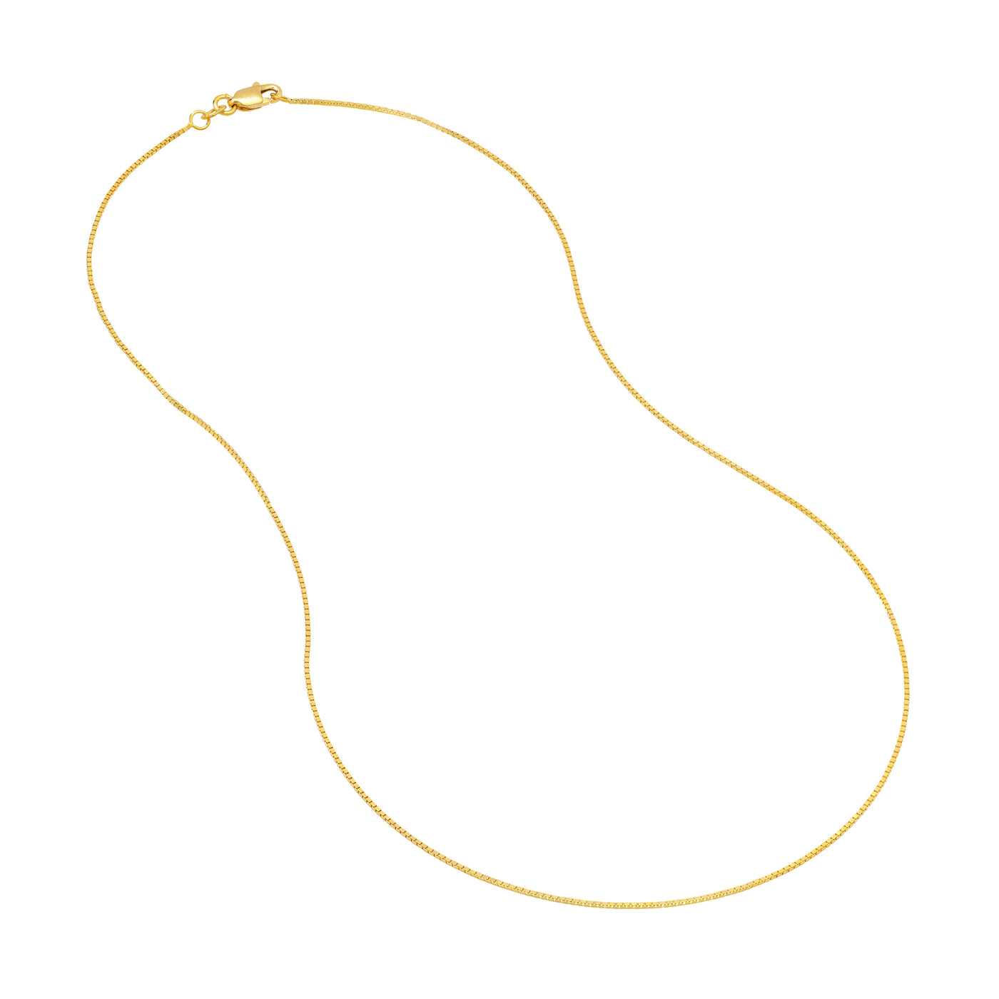 0.73mm Box Chain with Lobster Lock