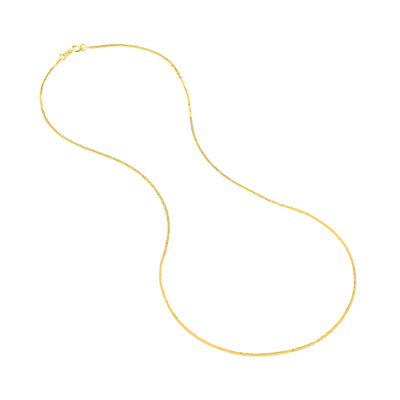 0.85mm Square Wheat Chain with Spring Ring