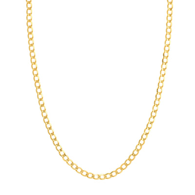 4.9mm Light Concave Curb Chain with Lob. Lock