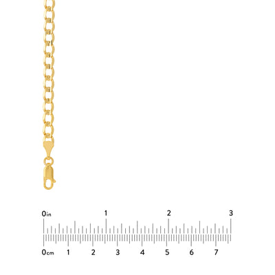 4.9mm Light Concave Curb Chain with Lob. Lock