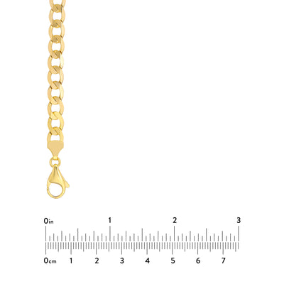 7.2mm Light Open Curb Chain with Lobster Lock