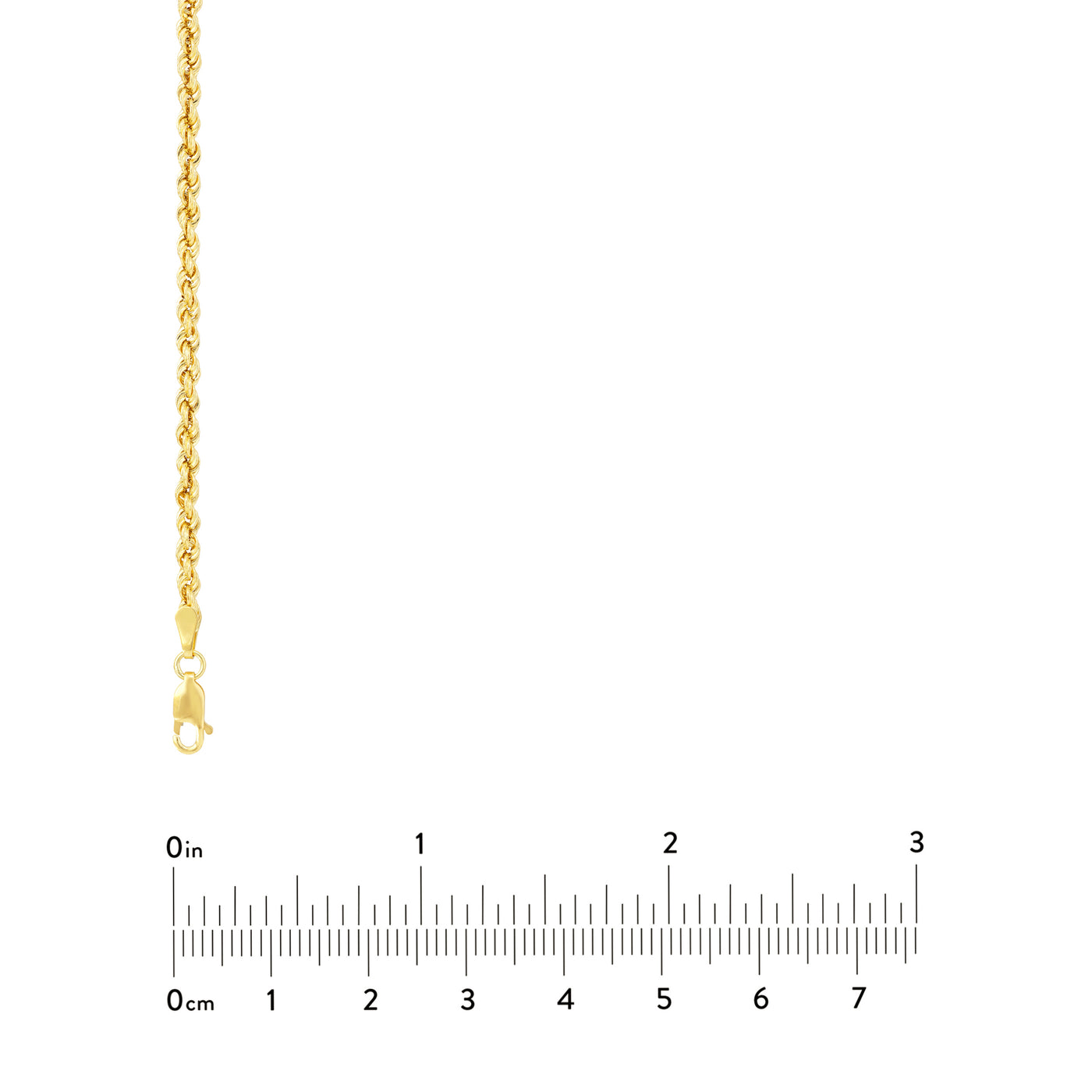 2.9mm Light Rope Chain with Lobster Lock