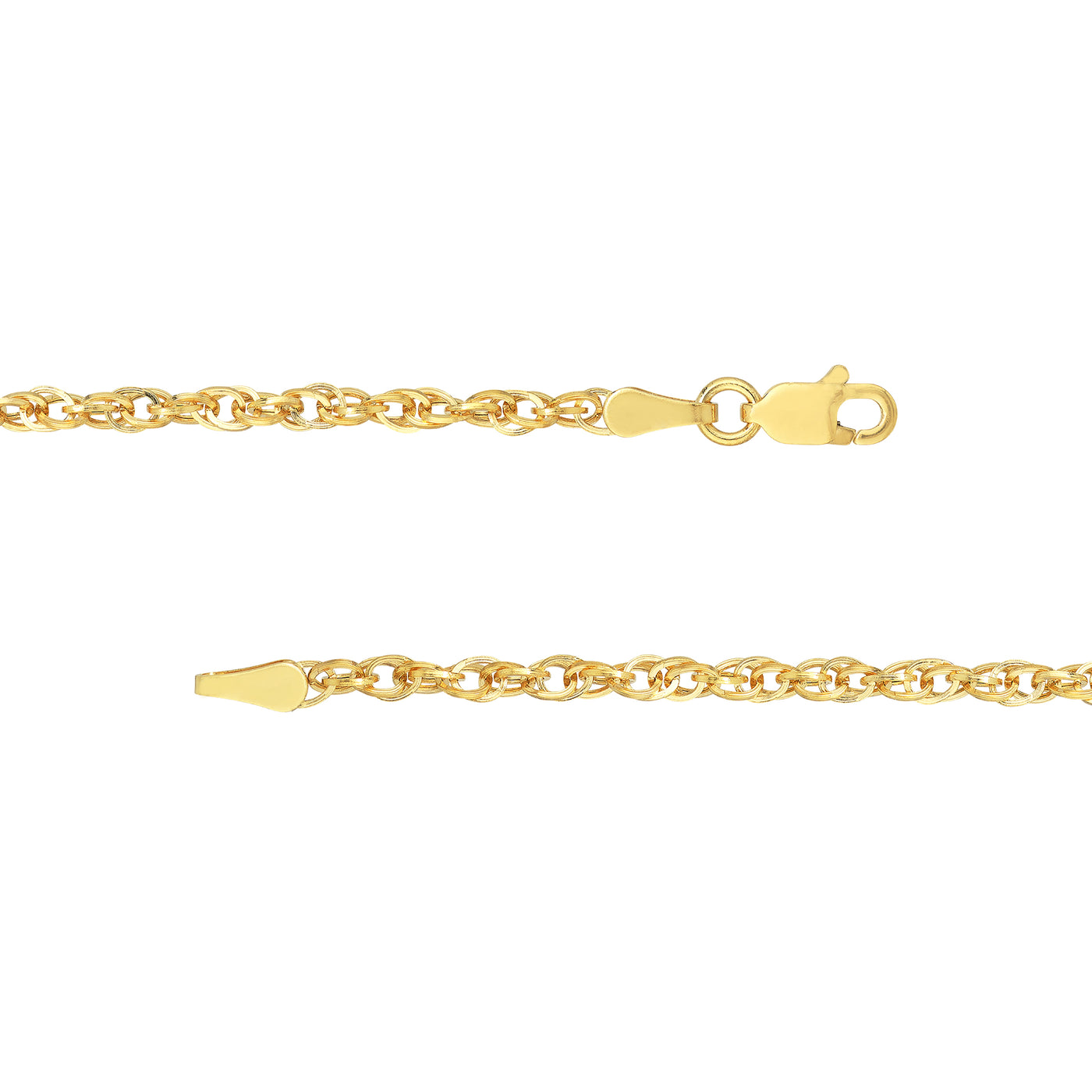 2.6mm Designer Rope Chain with Lobster Lock