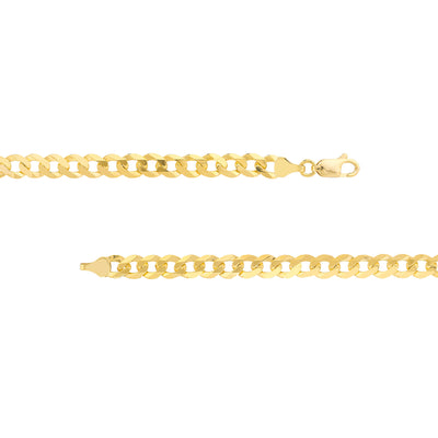 7mm Flat Open Cuban Chain