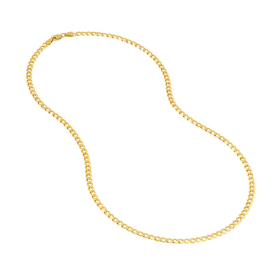 3.7mm Curb Chain with Lobster Lock