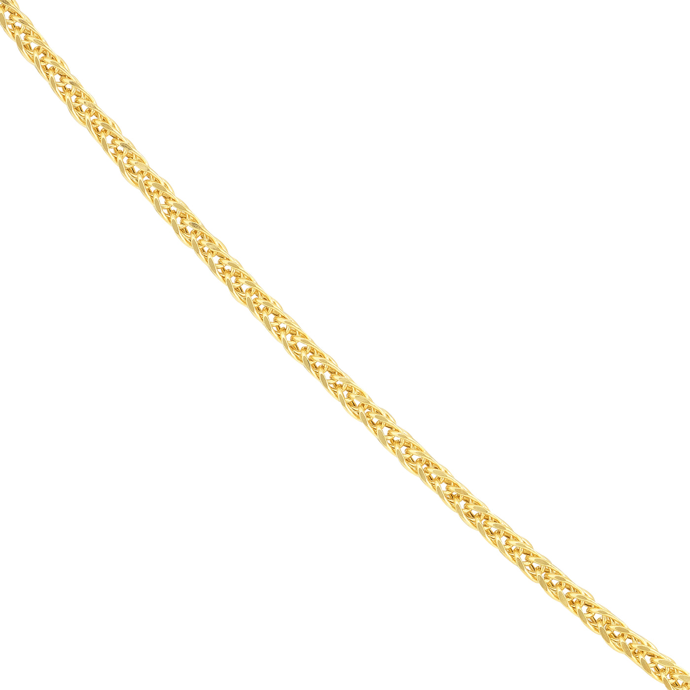 1.75mm Square Wheat Chain with Lobster Lock