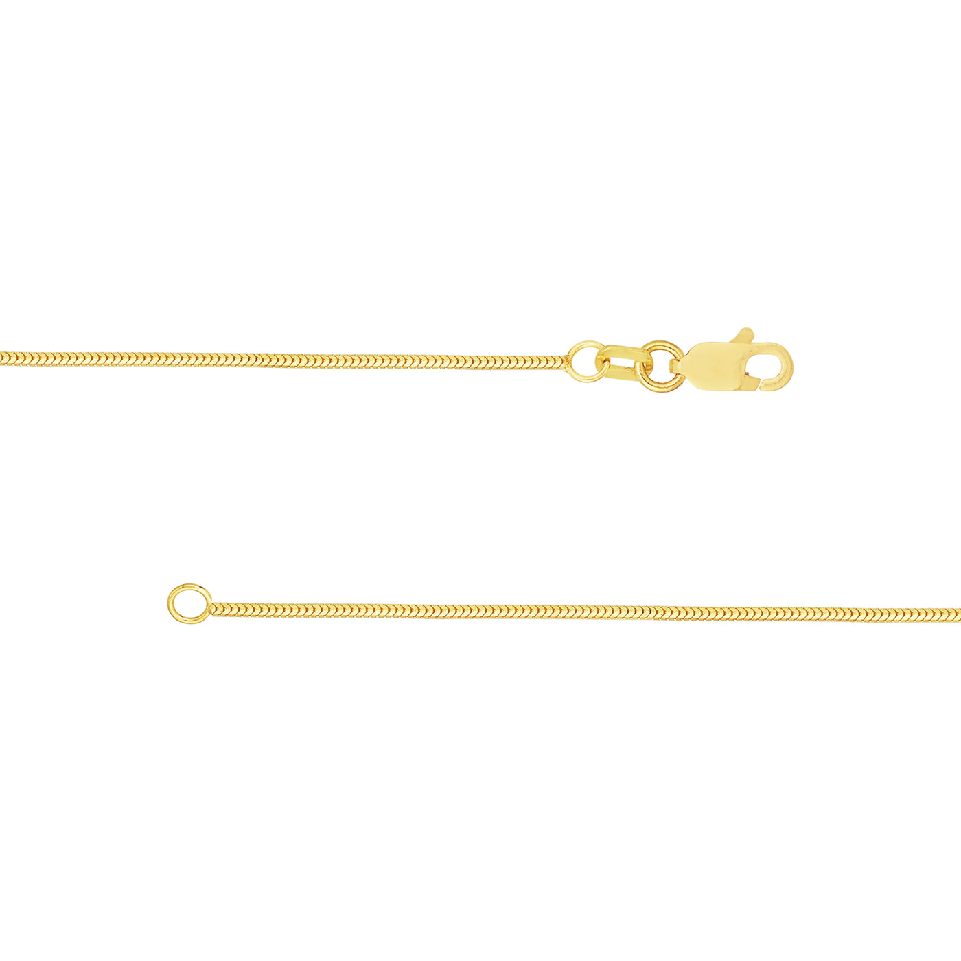 1mm Snake Chain with Lobster Lock