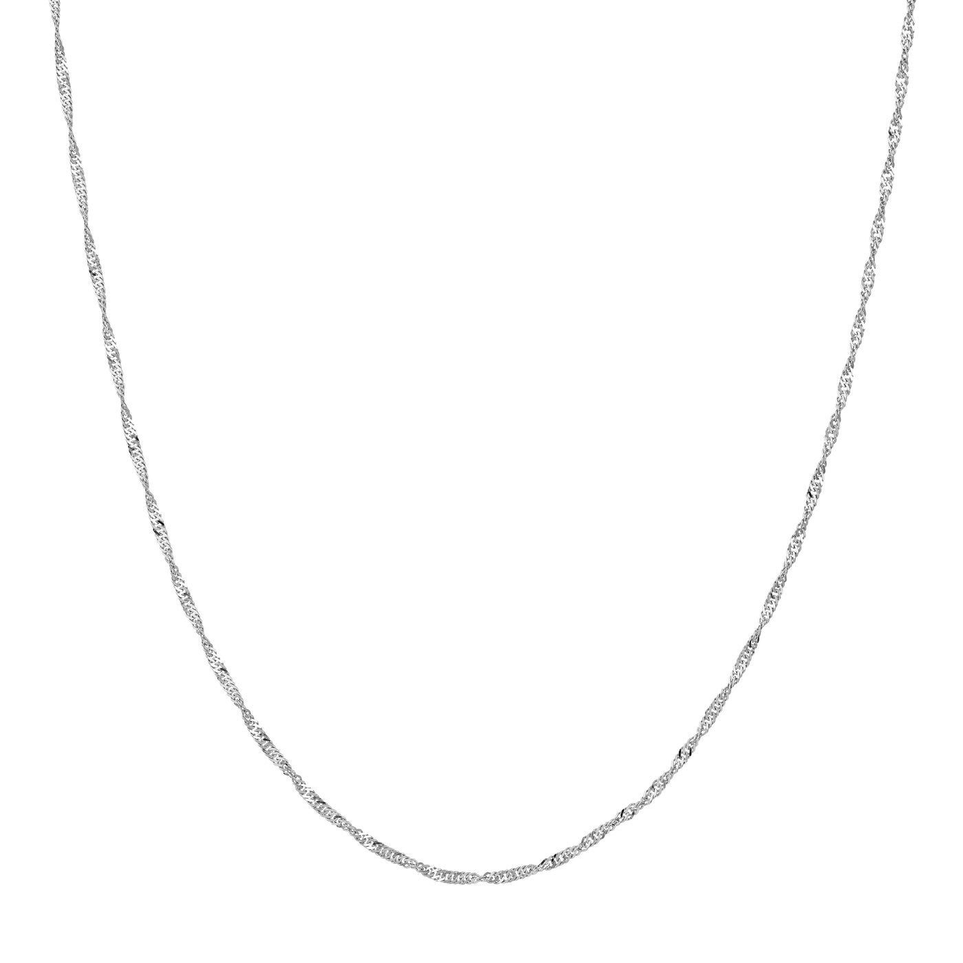 Sterling Silver 1.7mm Singapore Chain