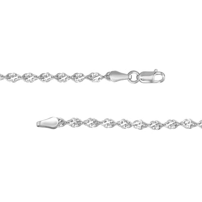 Sterling Silver 2.9mm Dorica Chain
