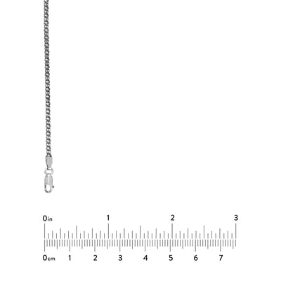Sterling Silver 2.3mm Oxidized Popcorn Chain with Lobster Lo